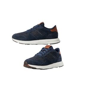 Ariat Women's Navy Suede Leather‎ Trim Lace Up Comfort Casual Sneakers
